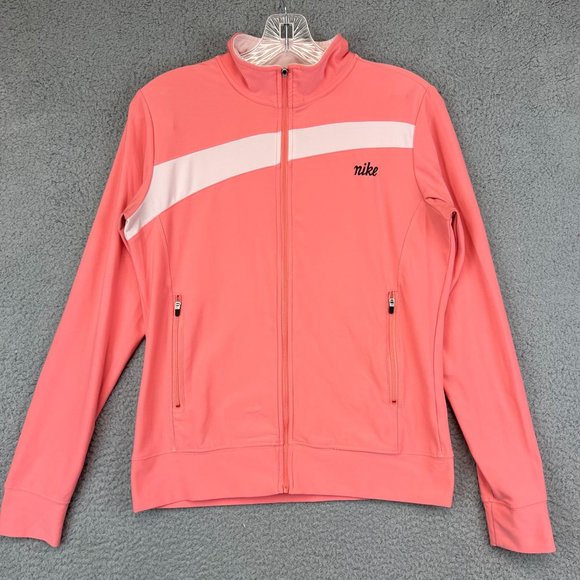 Nike  Pink Ladies Full Zip Lightweight Running Jacket Size S‎ - Picture 1 of 10